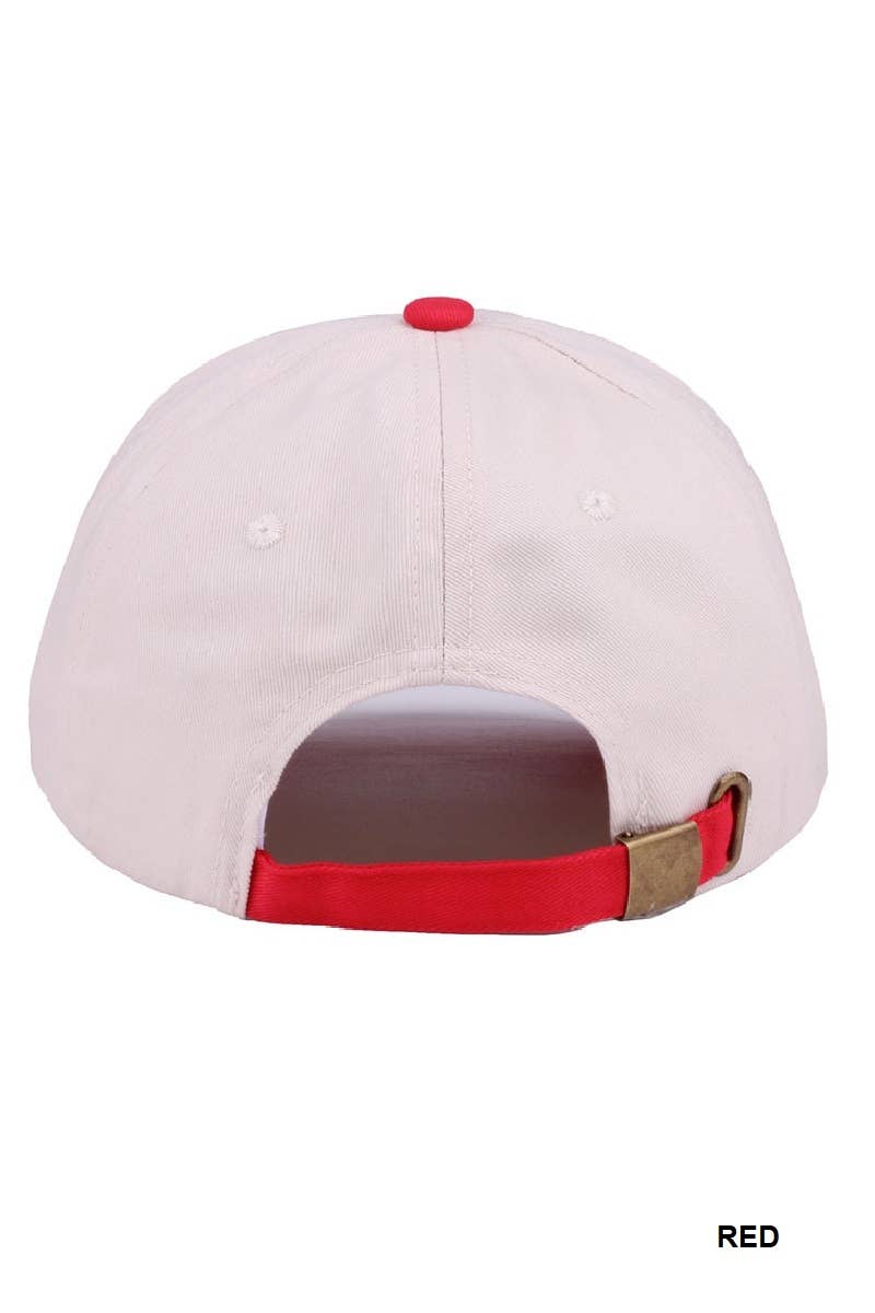 `Jesus Lettering Two Tone Canvas Cotton Cap