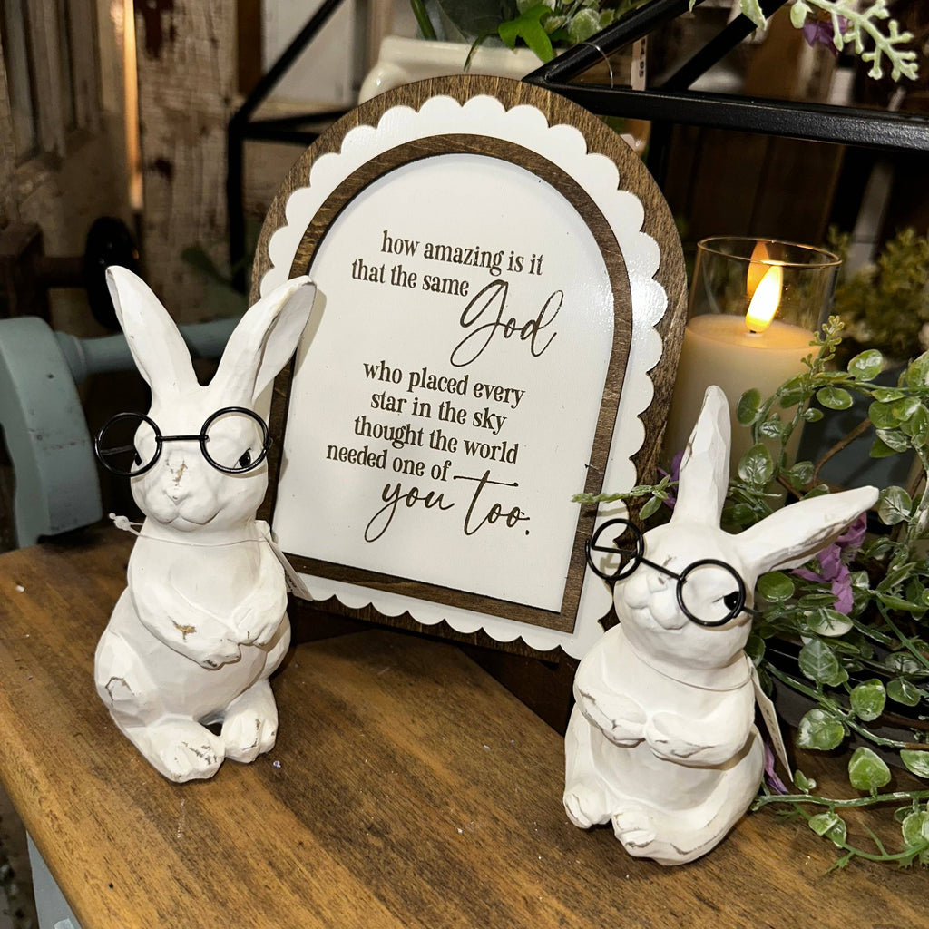 Same God Needed You | Scalloped Wood Arch Sign