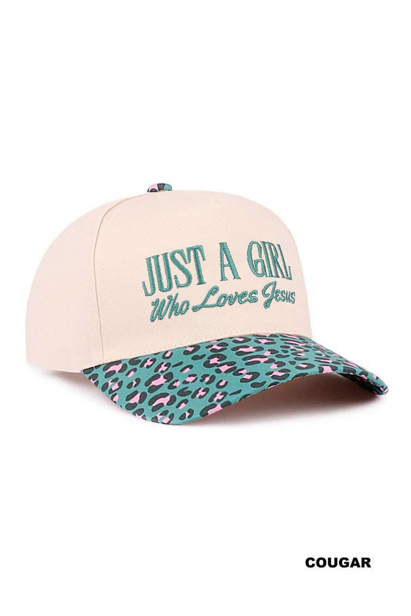 `Jesus Lettering Two Tone Canvas Cotton Cap