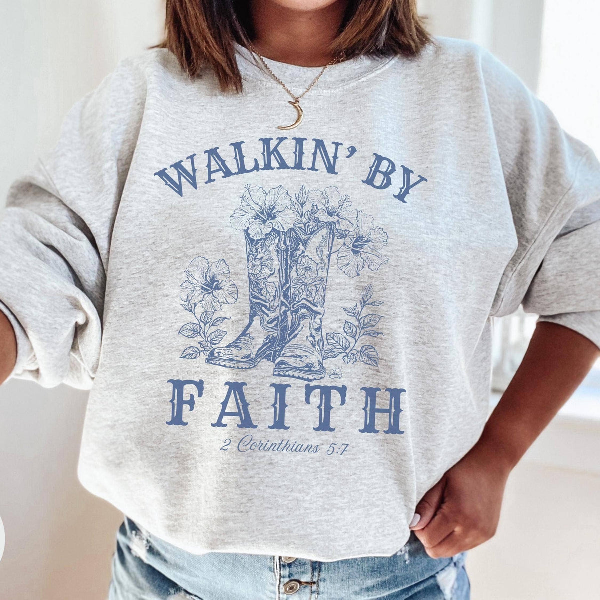 Cowgirl Aesthetic Christian Shirt, Western Faith Sweatshirt