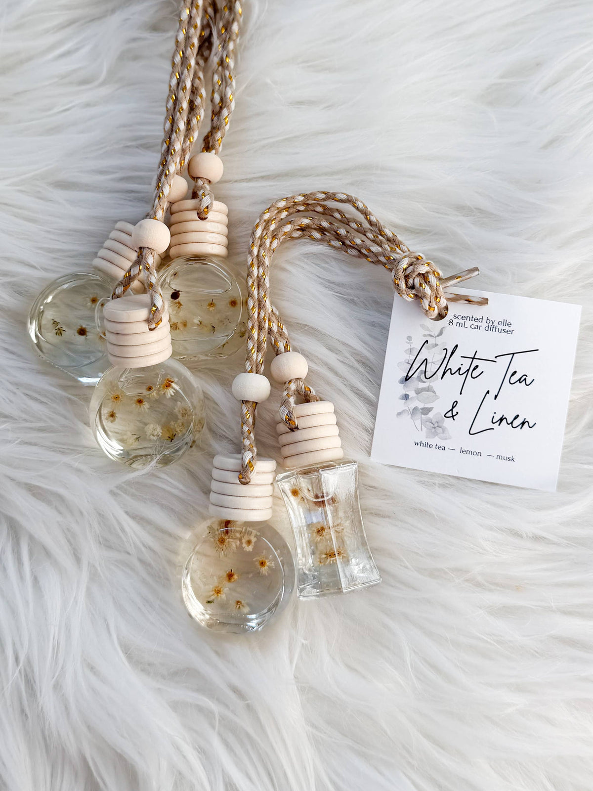 White Tea & Linen Car Diffuser
