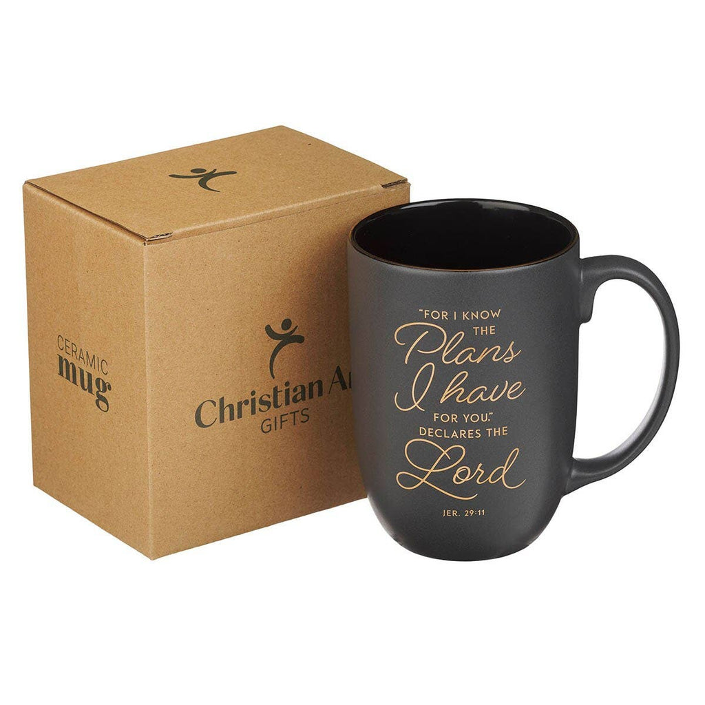 Mug Black/Gray  I Know the Plans Jer. 29:11