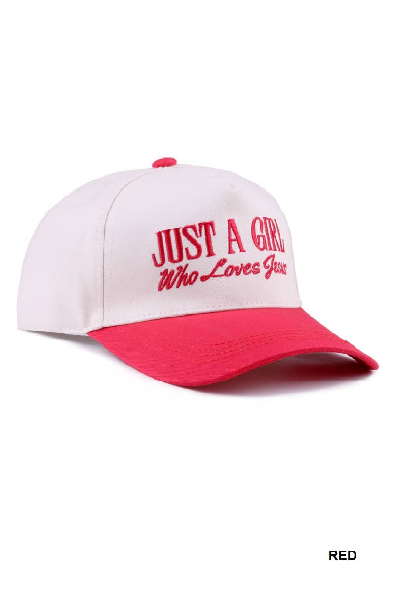 `Jesus Lettering Two Tone Canvas Cotton Cap