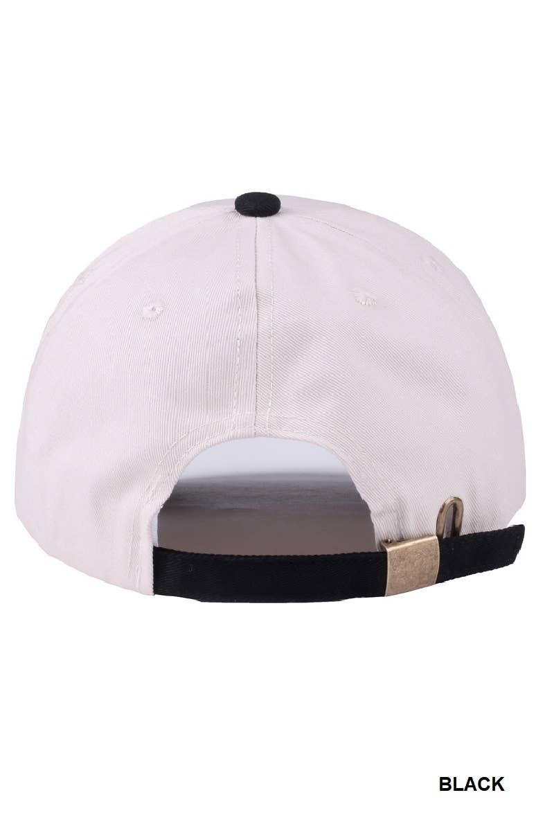 `Jesus Lettering Two Tone Canvas Cotton Cap