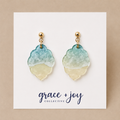 Beach Scalloped Dangle Earrings