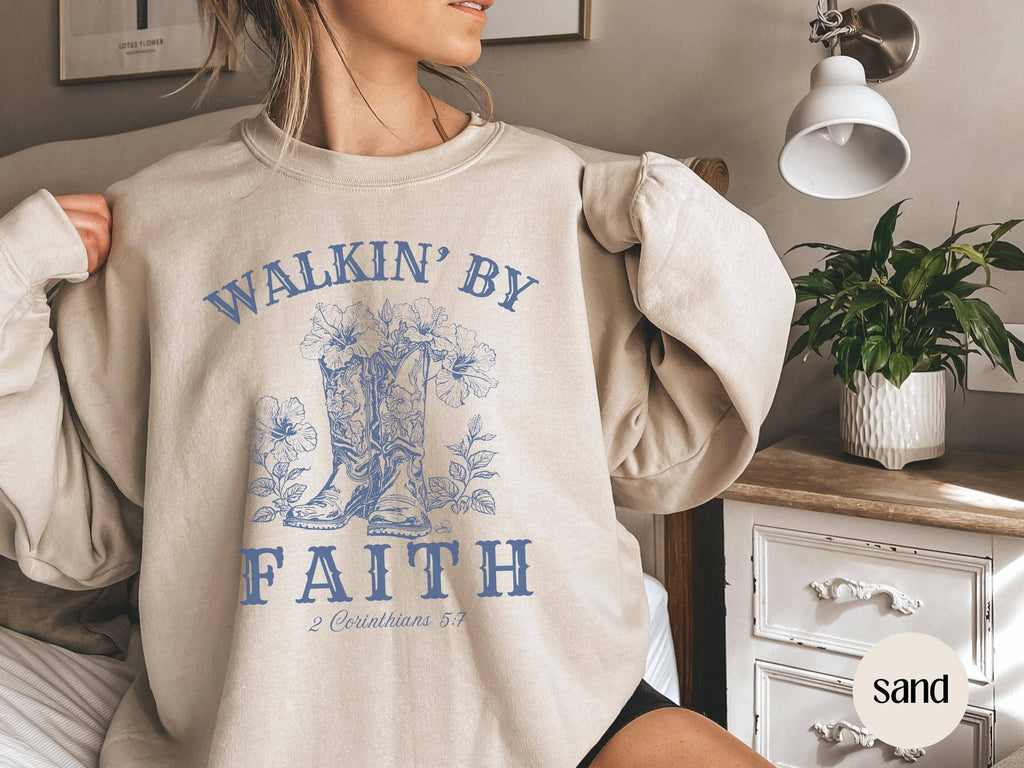 Cowgirl Aesthetic Christian Shirt, Western Faith Sweatshirt