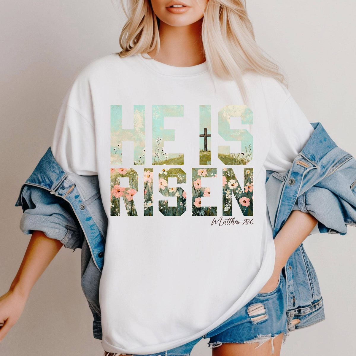 He is Risen Sweatshirt, Trendy Spring Easter T-Shirt