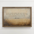 In My Father's House Scripture Canvas Art with Wood Frame