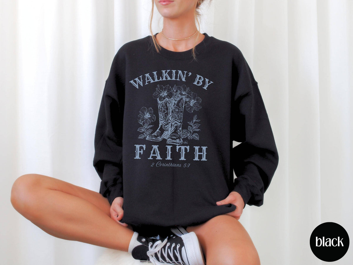 Cowgirl Aesthetic Christian Shirt, Western Faith Sweatshirt