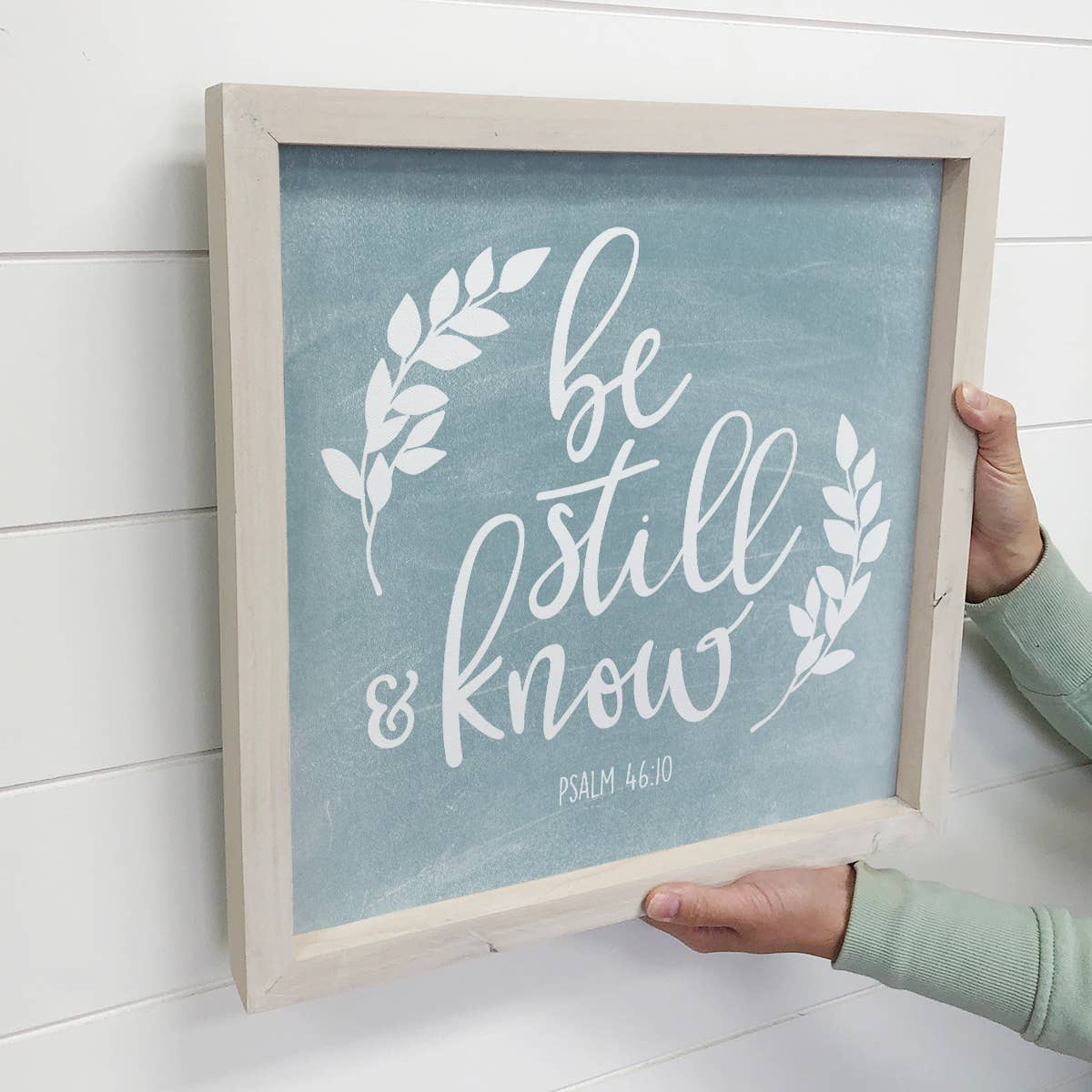 Be Still and Know Wall Art - Scripture Canvas Art - Framed