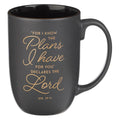 Mug Black/Gray  I Know the Plans Jer. 29:11