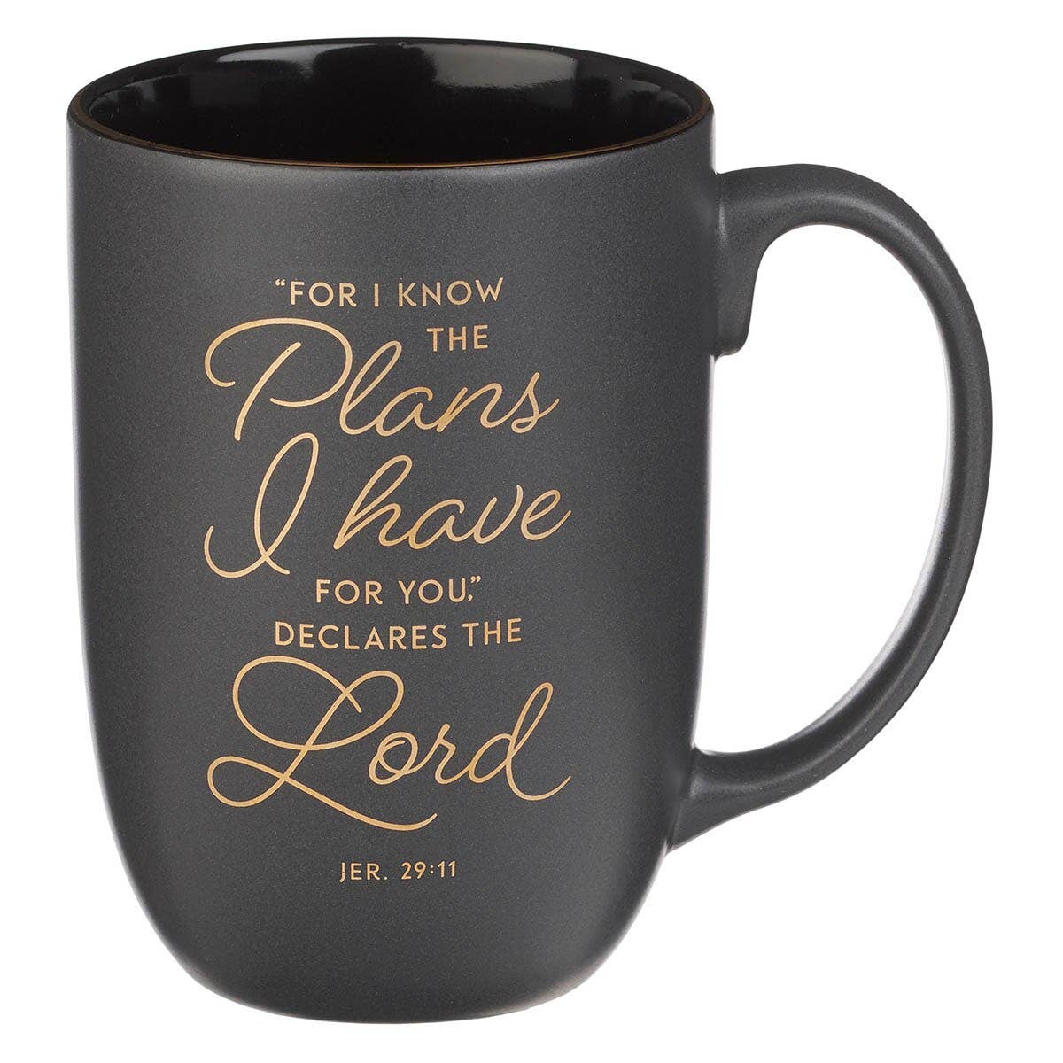 Mug Black/Gray  I Know the Plans Jer. 29:11